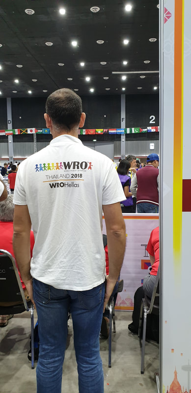 Στιγμιότυπο από τον παγκόσμιο τελικό WRO 2018 στην Ταϊλάνδη
